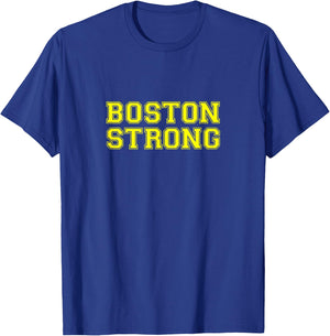 Boston Strong Flag Colors City T-Shirt - T-Shirt | Royal