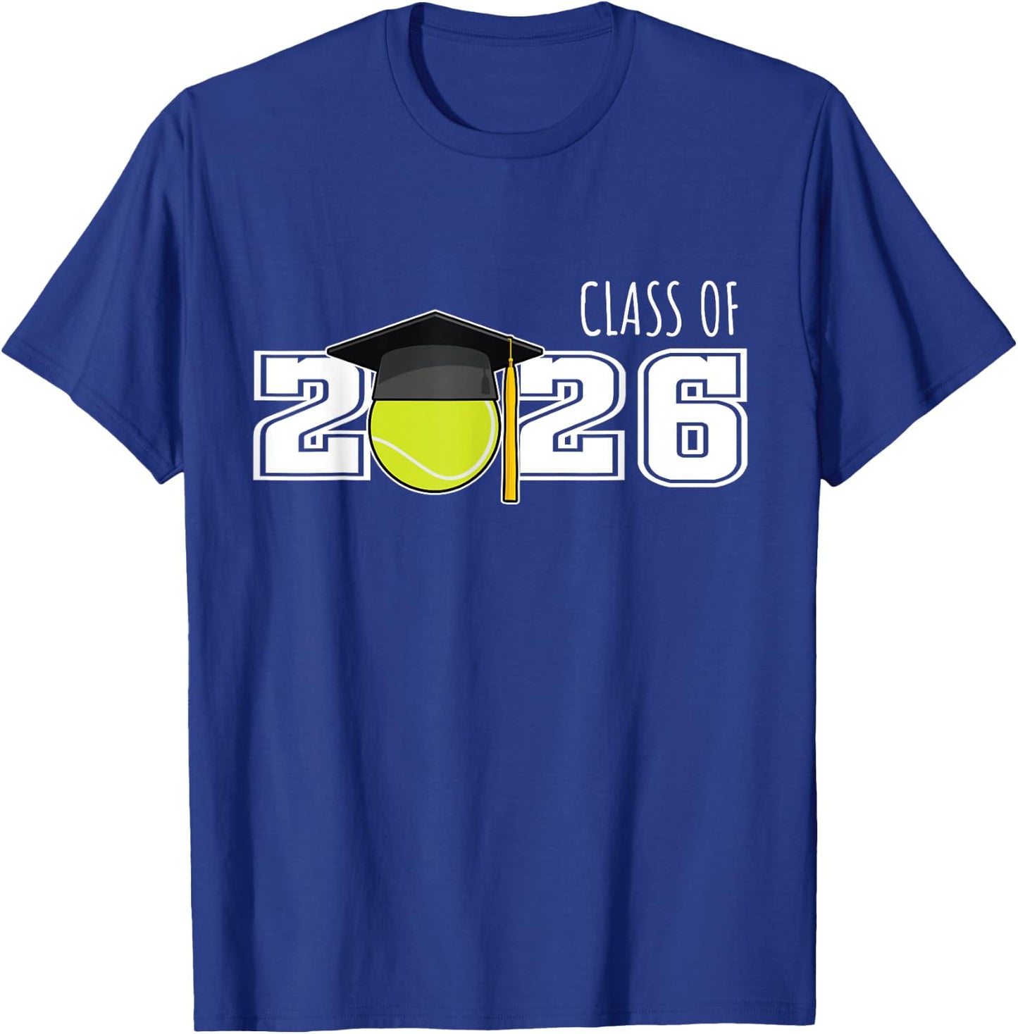 Class of 2026 Tennis Senior Shirt | Senior 2026 Tennis T-Shirt - T-Shirt | Royal