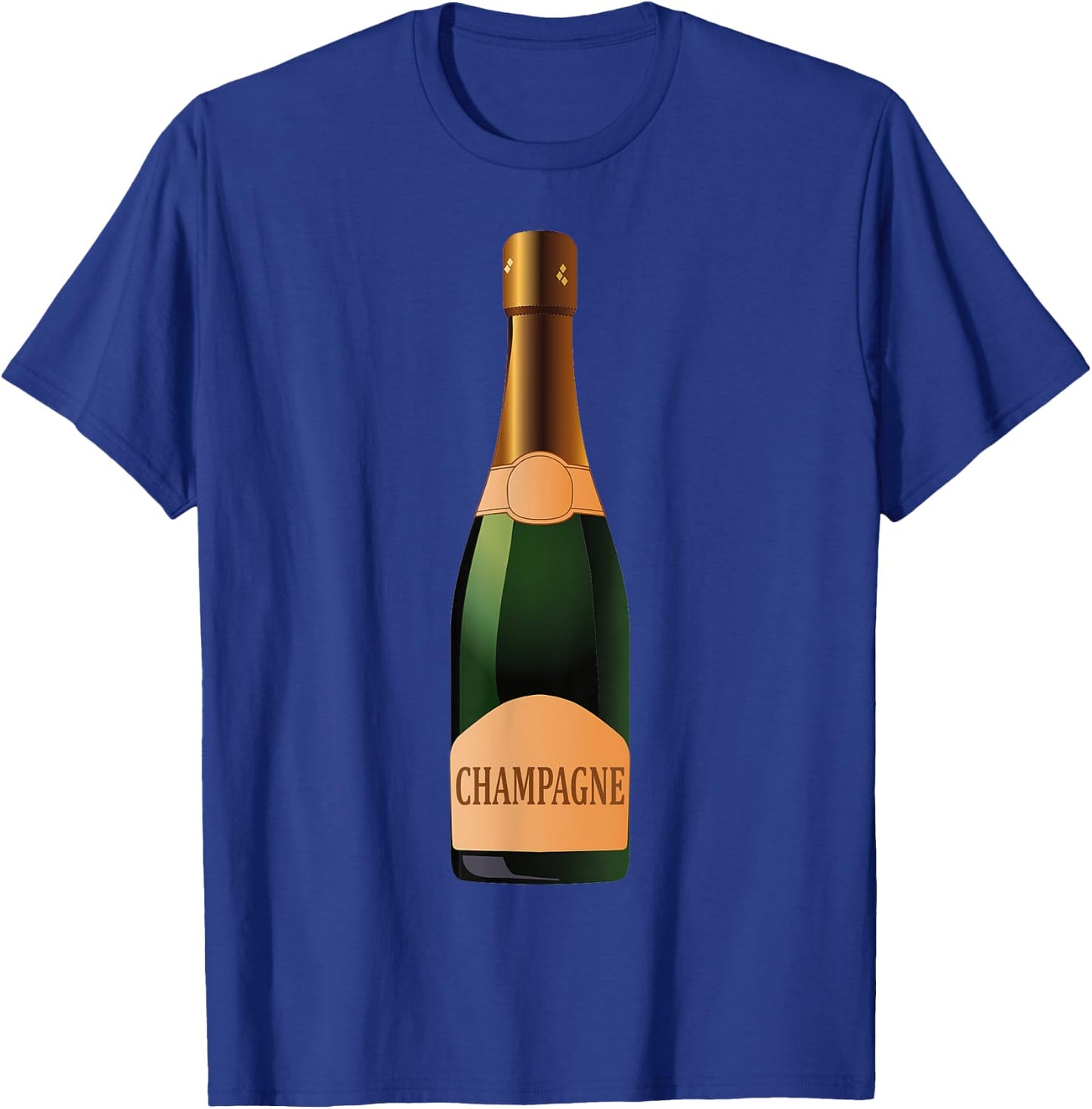 Champagne Bottle Halloween Costume , Black, S T-Shirt - T-Shirt | Royal