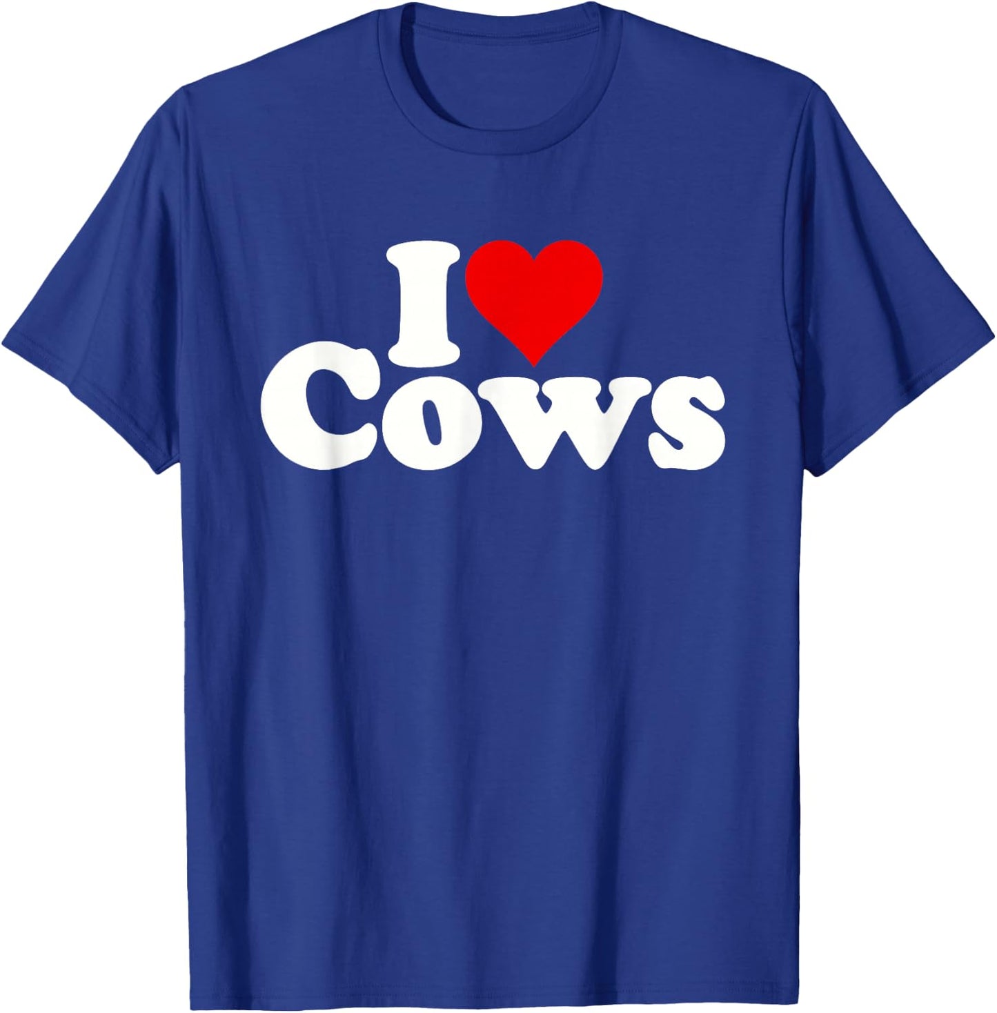 I Love Heart Cows T-Shirt - T-Shirt | Royal