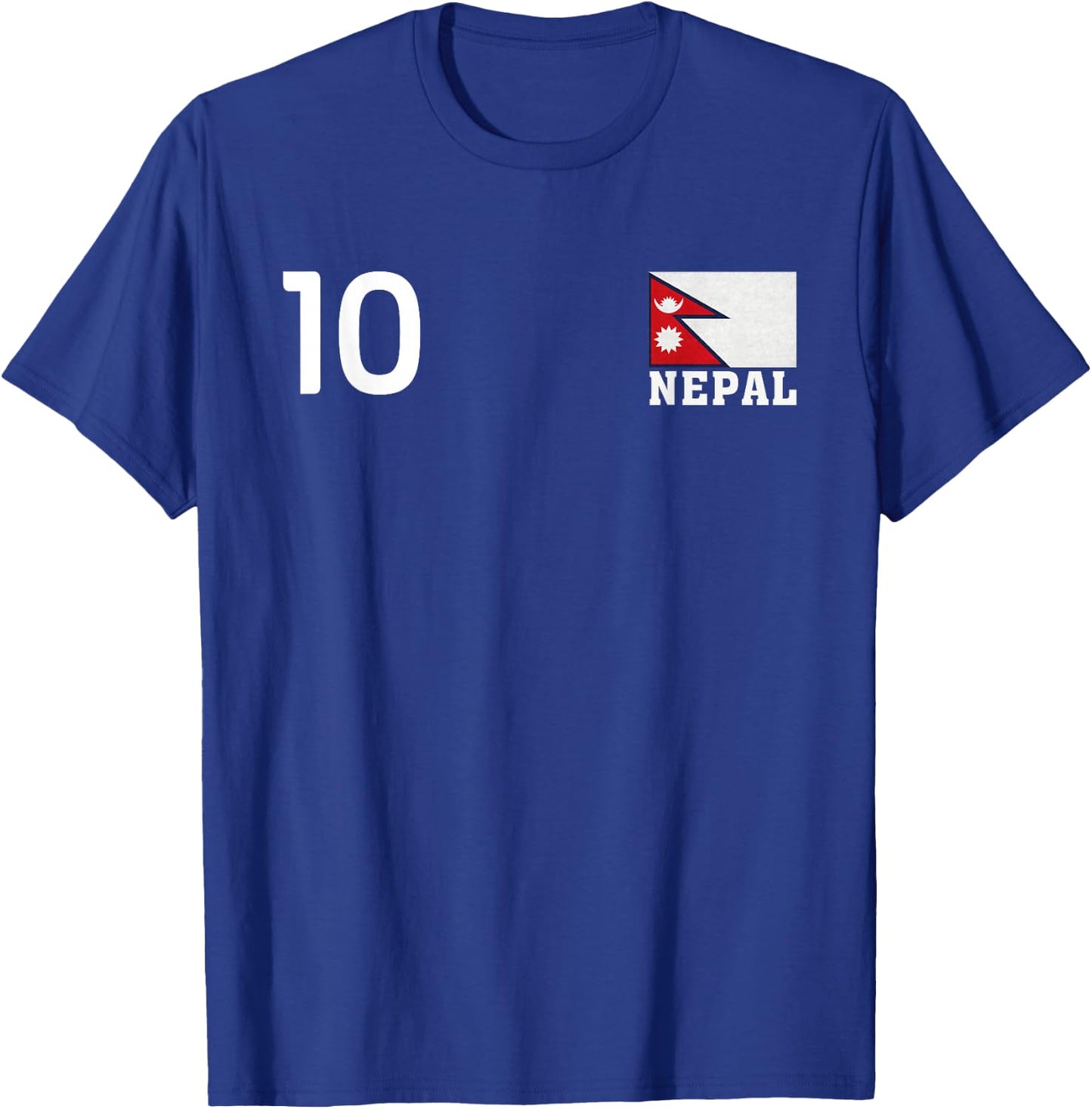 Nepal Number 10 National Flag Country Pride Heritage T-Shirt - T-Shirt | Royal