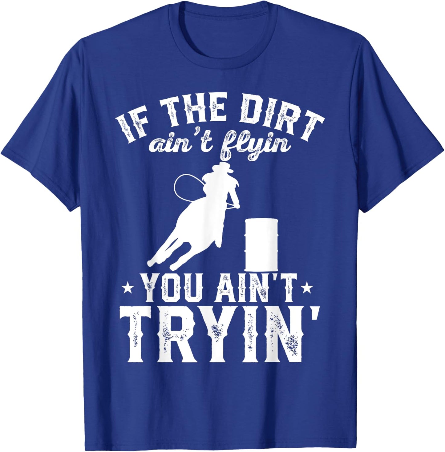 Barrel Racing Rodeo T-Shirt - T-Shirt | Royal