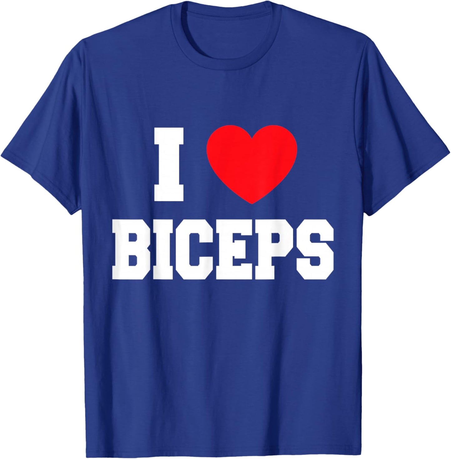 I Love Biceps , black T-Shirt - T-Shirt | Royal