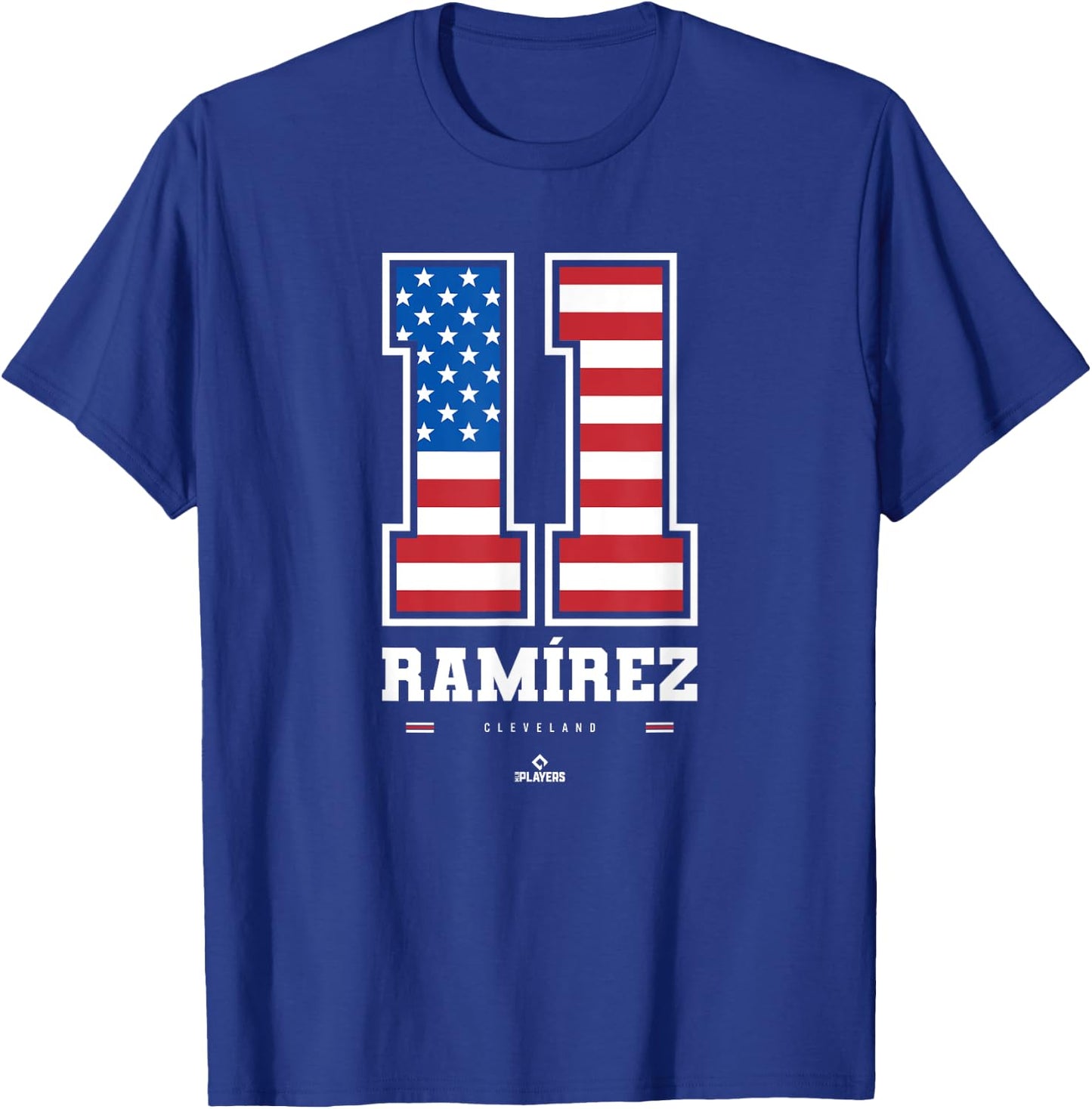 Jose Ramirez - US Flag Number T-Shirt - T-Shirt | Royal