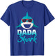 Dada Shark Wearing Cool Sunglasses Daddy T-Shirt - T-Shirt | Royal