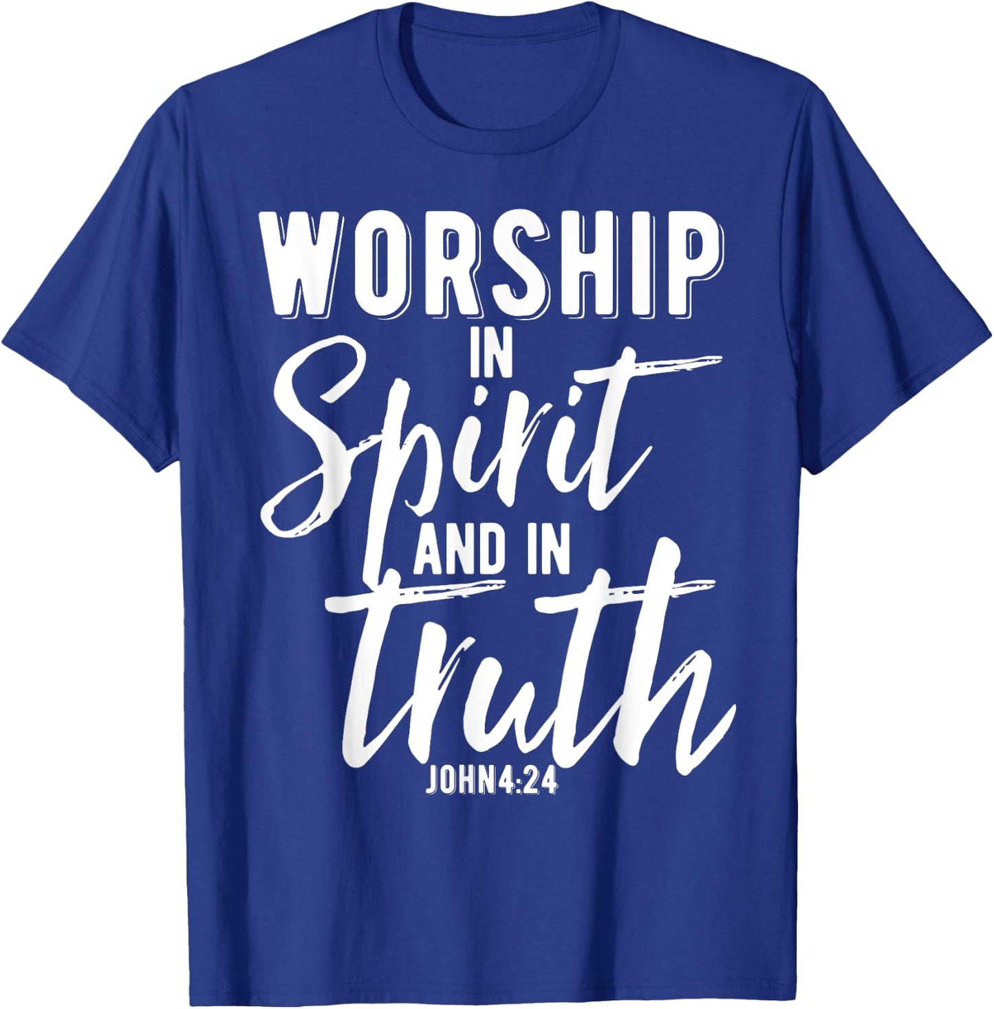 Christian Bible Verse Design Praise and Worship Team Gift T-Shirt - T-Shirt | Royal