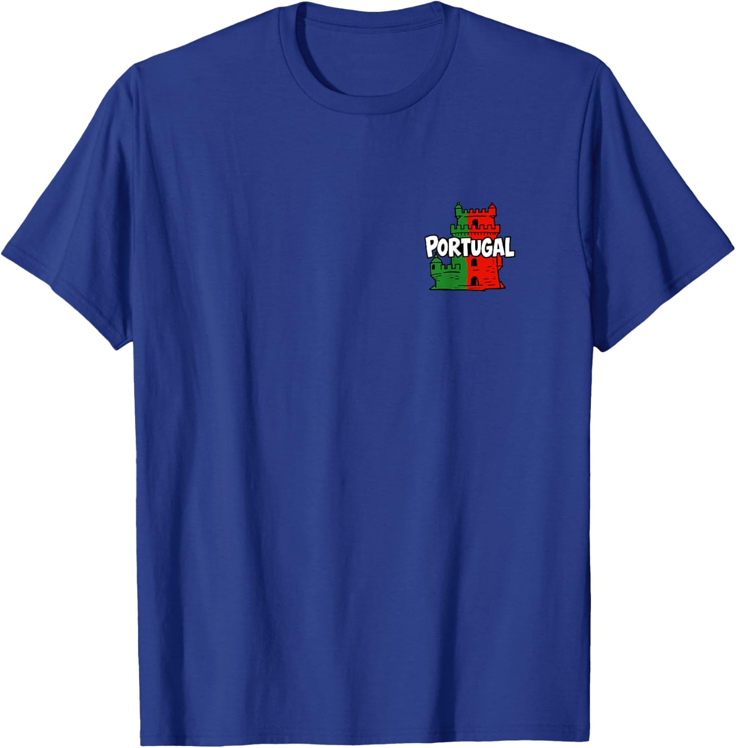 Portugal Minimalist Badge Patch Travel Souvenir T-Shirt - T-Shirt | Royal