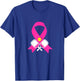 Pickleball Breast Cancer Awareness Pink Ribbon T-Shirt - T-Shirt | Royal