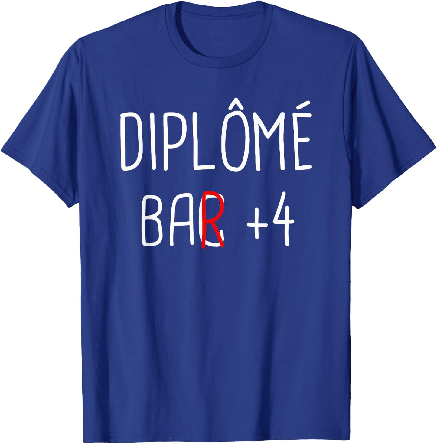 Graduate Bar + 4 T-Shirt - T-Shirt | Royal