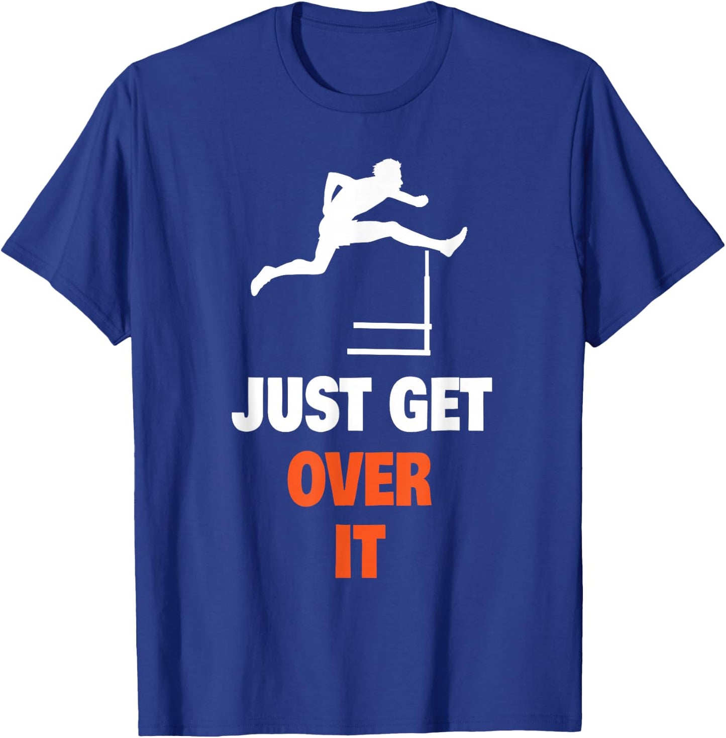 Track And Field Shirt - Funny Jumping Hurdles - -Adults and Kids - Black - Small - Short Sleeve T-Shirt - T-Shirt | Royal