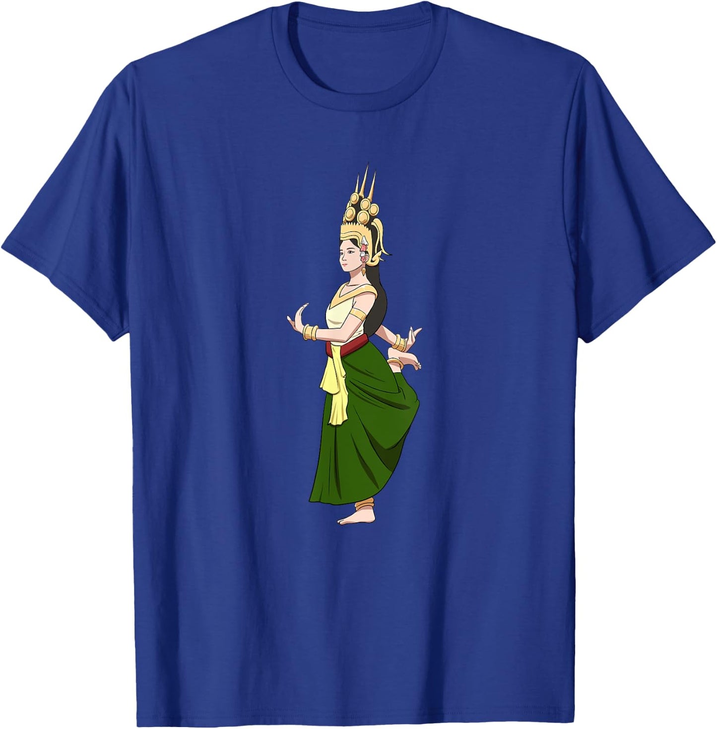Cambodia Cambodian Khmer Apsara Traditional Dance Temple T-Shirt - T-Shirt | Royal