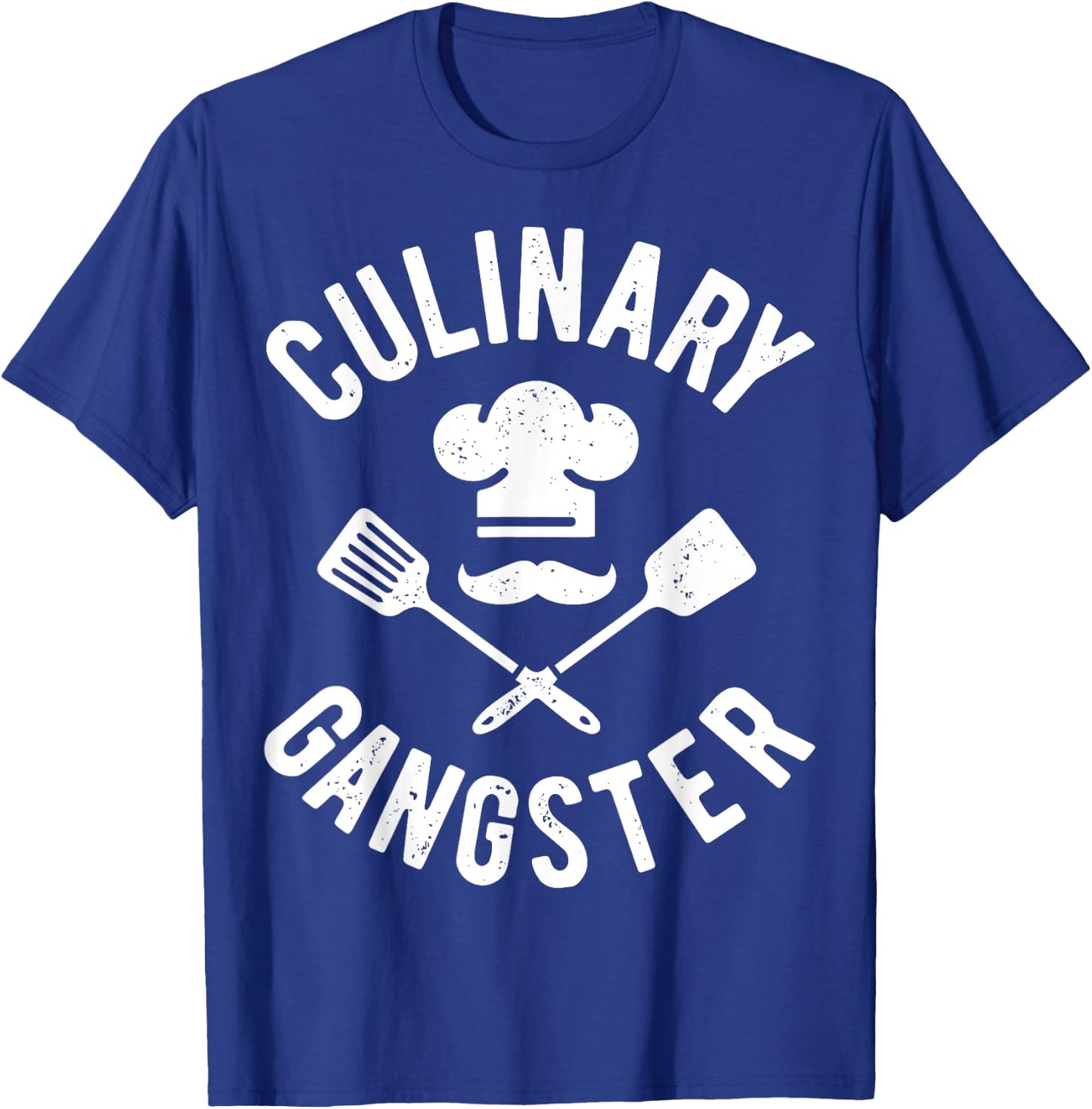 Chef Culinary Gangster Men Women Cook Cooking Hat Vintage T-Shirt - T-Shirt | Royal