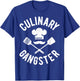 Chef Culinary Gangster Men Women Cook Cooking Hat Vintage T-Shirt - T-Shirt | Royal