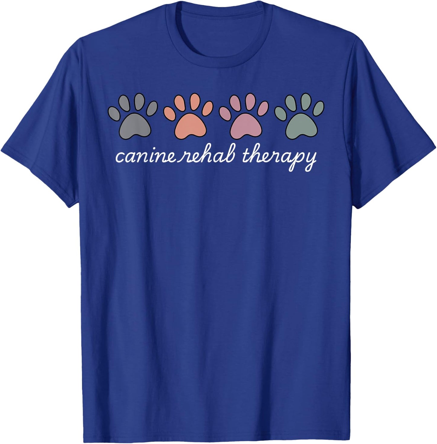 Retro Canine Rehab Therapist Vet Med Animal Lover T-Shirt - T-Shirt | Royal