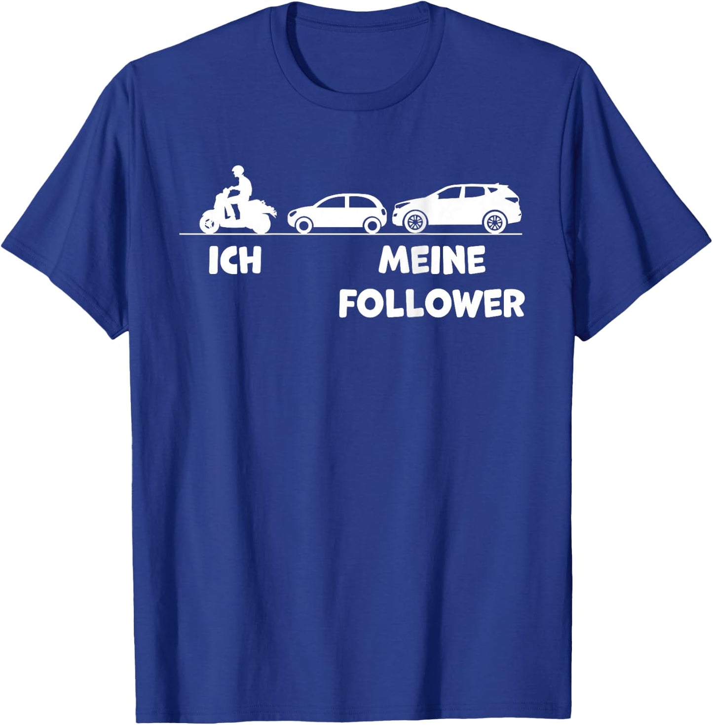Ich und Meine Follower Funny Moped Scooter , black, s T-Shirt - T-Shirt | Royal