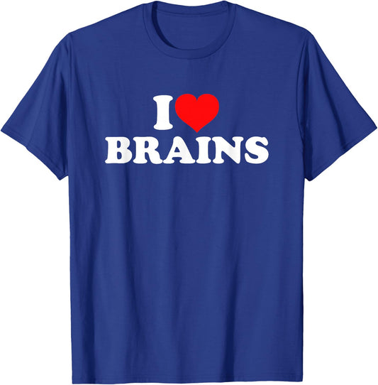 I Love Brains T-Shirt - T-Shirt | Royal