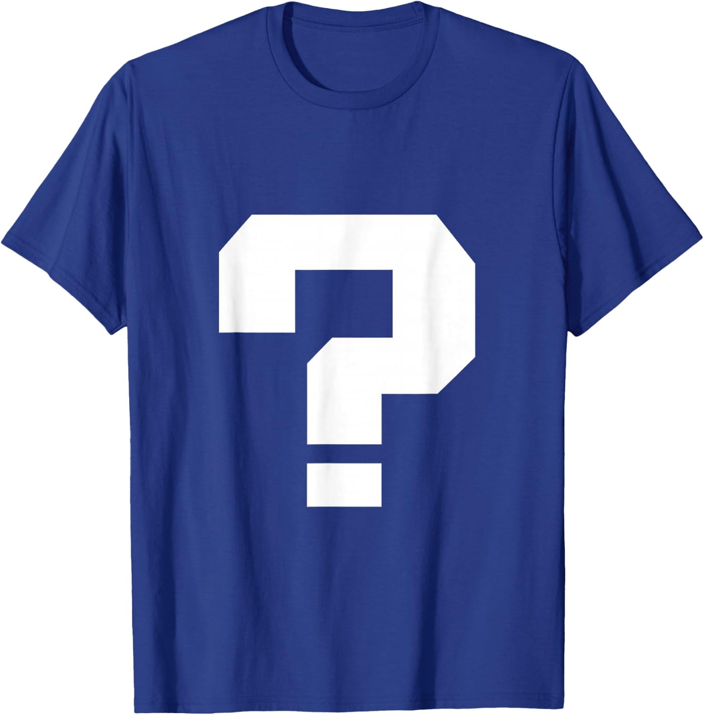 Question Mark Square Font Punctuation Character 80s T-Shirt - T-Shirt | Royal