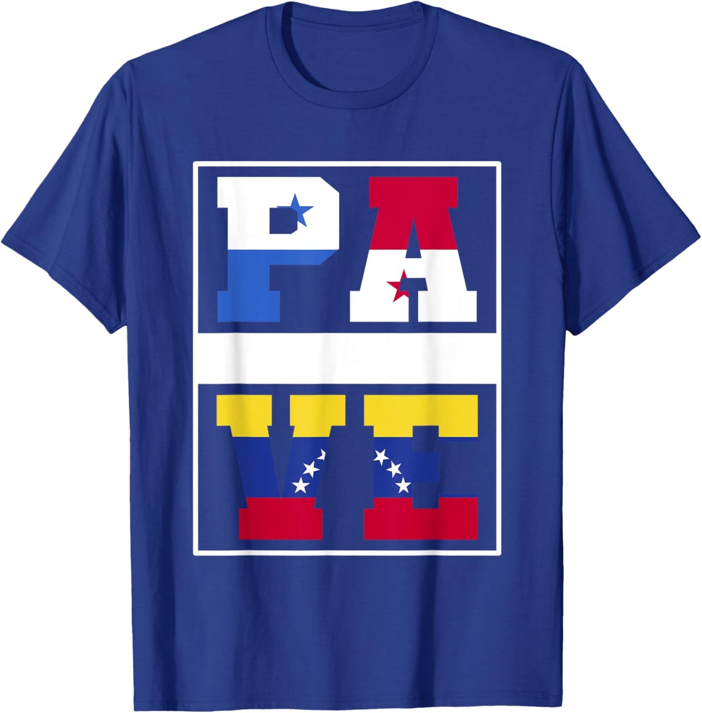 Half Panamanian Venezuelan Mixed Heritage Panama Venezuela T-Shirt - T-Shirt | Royal