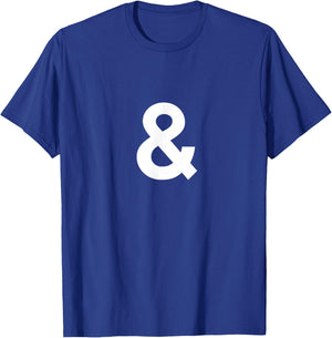 And Sign & Ampersand Symbol T-Shirt - T-Shirt | Royal