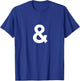 And Sign & Ampersand Symbol T-Shirt - T-Shirt | Royal