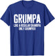 Grumpa Like A Regular Grandpa Only Grumpier Shirt Funny Men T-Shirt - T-Shirt | Royal