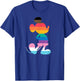 Disney Mickey Mouse Pride Inclusive Pose Rainbow Icon Fill T-Shirt - T-Shirt | Royal