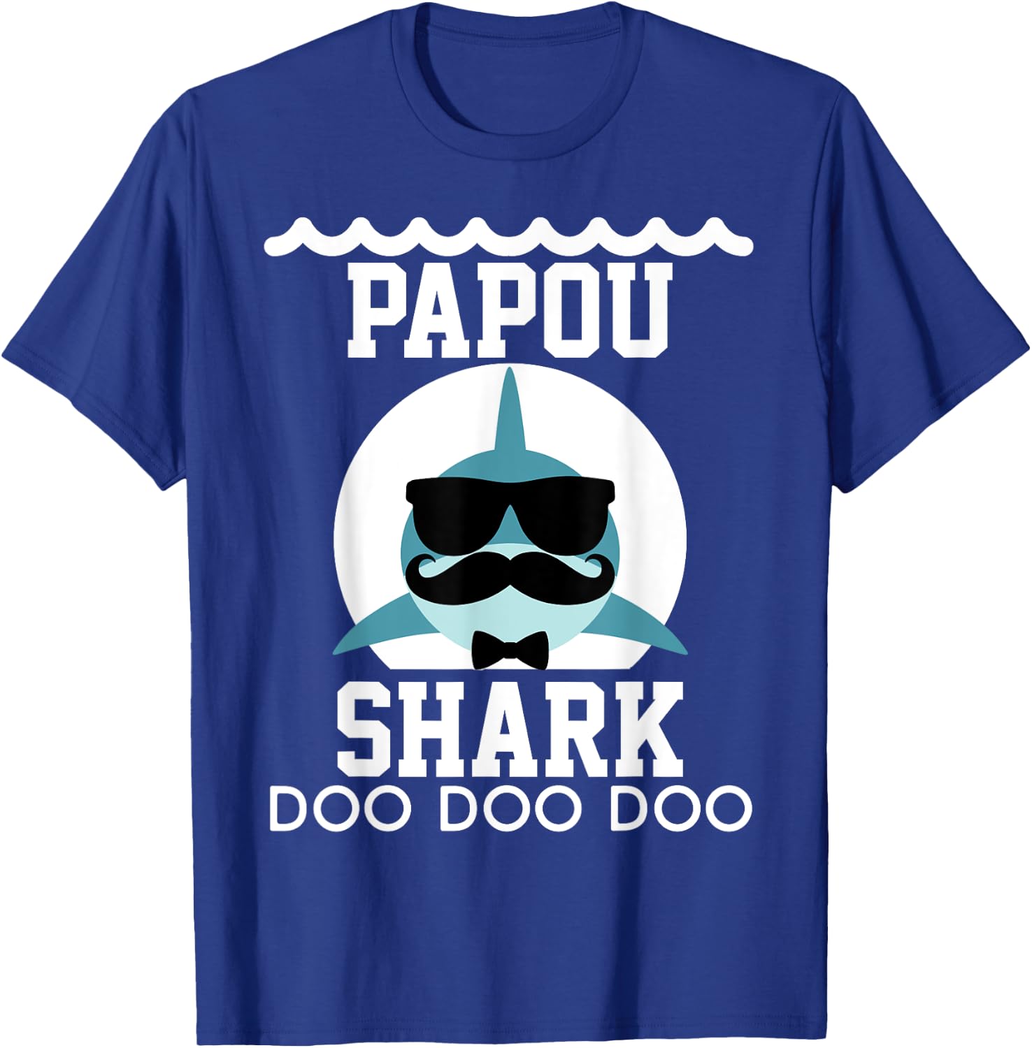 Papou Shark shirt Matching Family Shirts Shark T-Shirt - T-Shirt | Royal