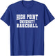 High Point Panthers University Baseball 02 Sports Fan T-Shirt - T-Shirt | Royal