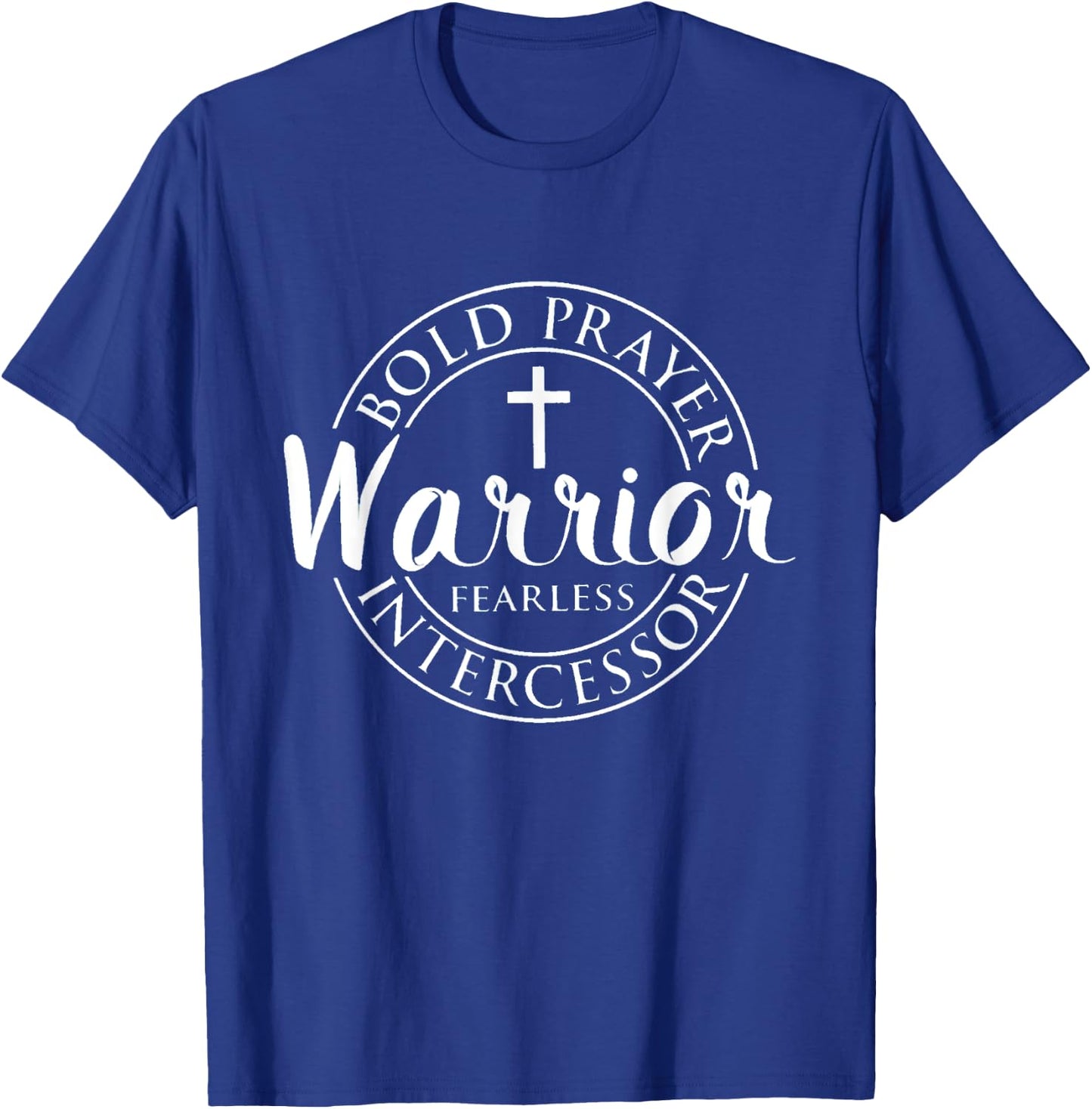 Prayer Warrior Black -Adults , Small, Short Sleeve, Religious Theme T-Shirt - T-Shirt | Royal