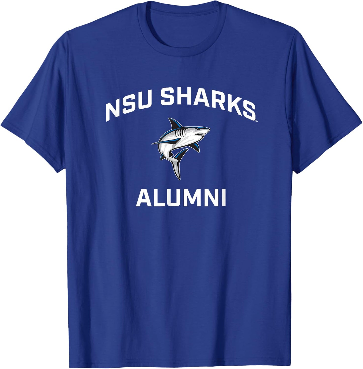 Nova Southeastern University Sharks Arched Alumni T-Shirt - T-Shirt | Royal