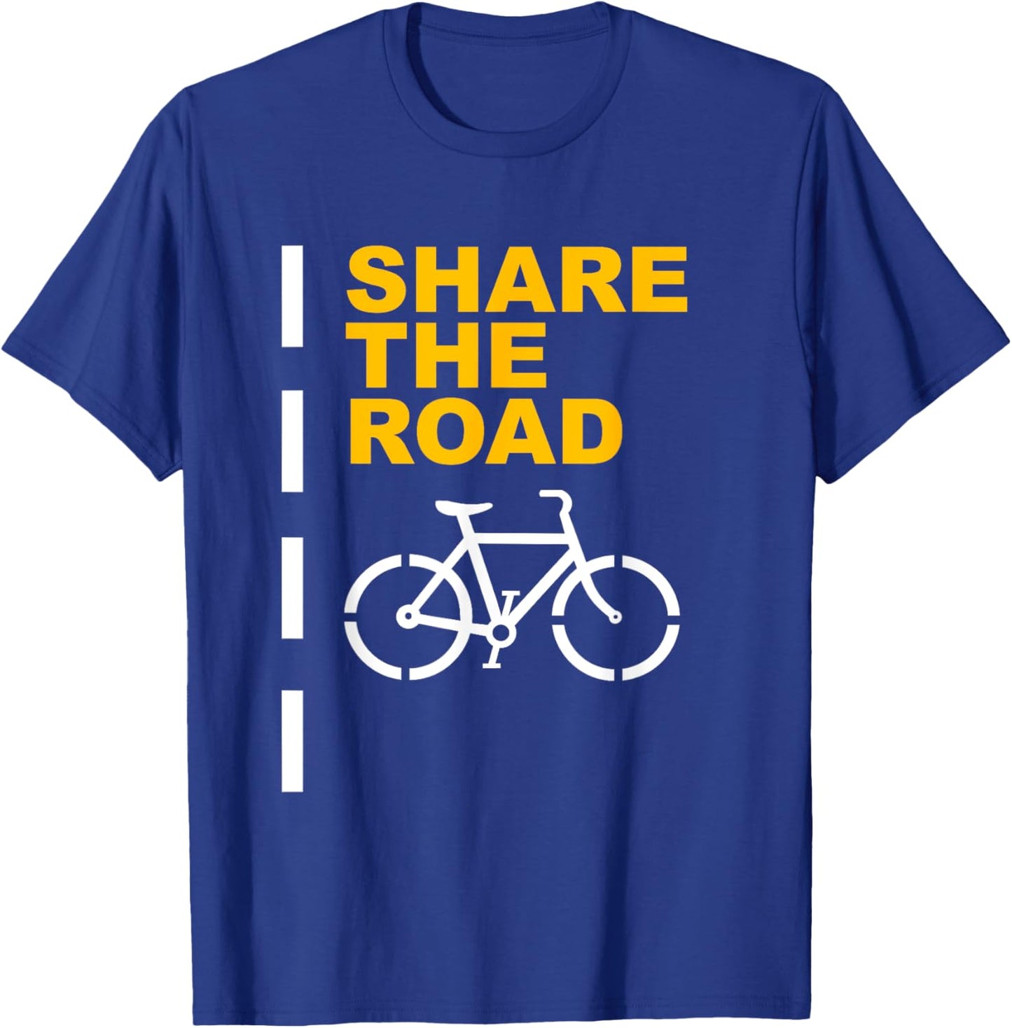 Share The Road T Shirt - Cycling Shirts T-Shirt - T-Shirt | Royal