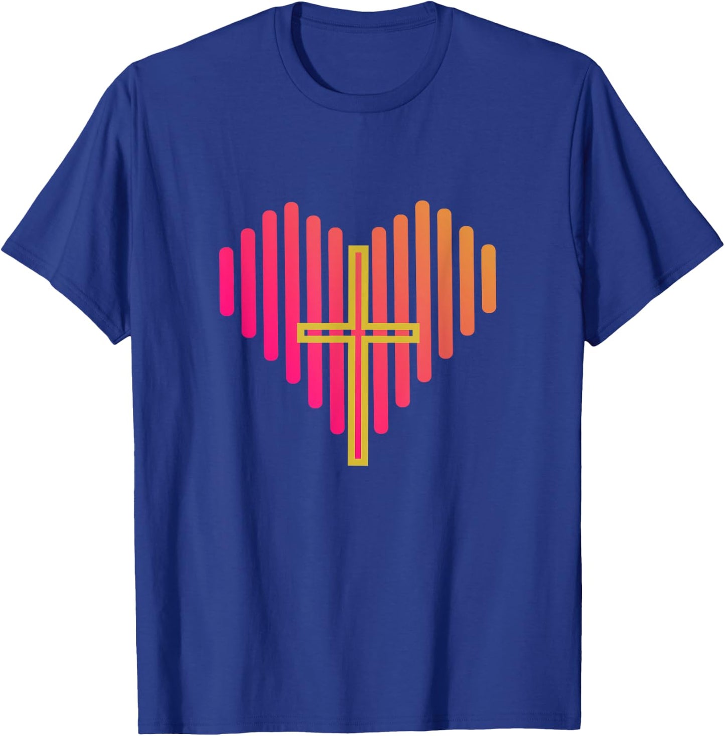 Cross in heart, I have Jesus in my heart T-Shirt - T-Shirt | Royal