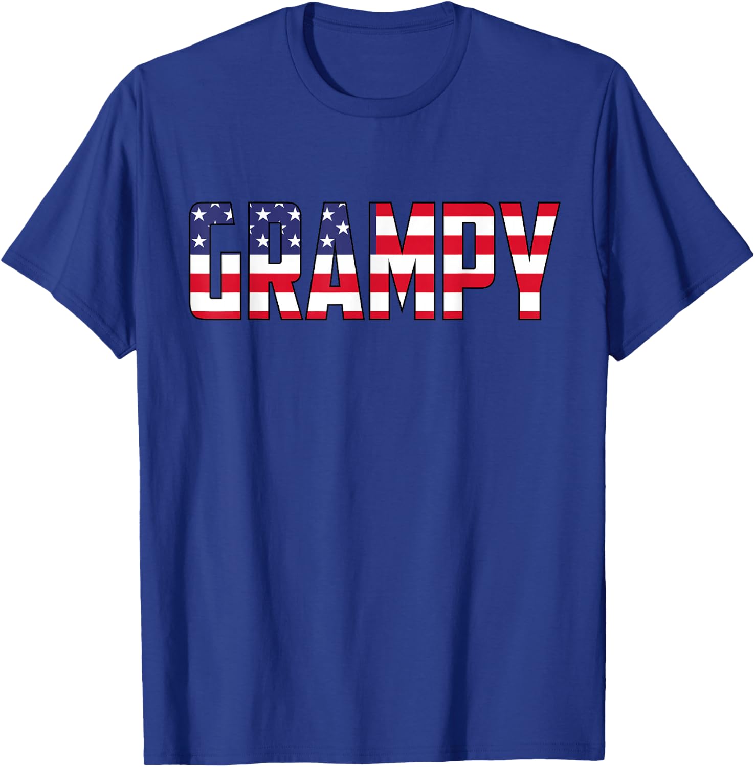Grampy 4th of July USA American Flag Grandpa T-Shirt - T-Shirt | Royal