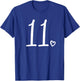 11st Birthday Girls Number 11 Elves Cute 11 Years Old , black, s T-Shirt - T-Shirt | Royal