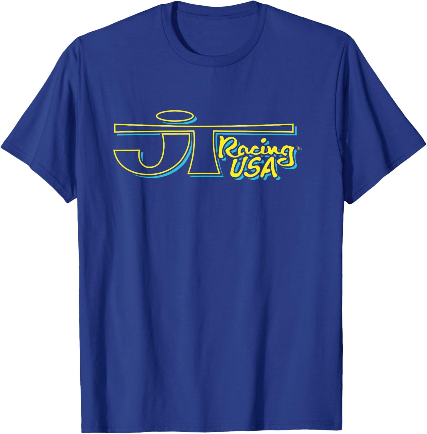 Yellow and Blue JT Racing Logo , Black, S T-Shirt - T-Shirt | Royal