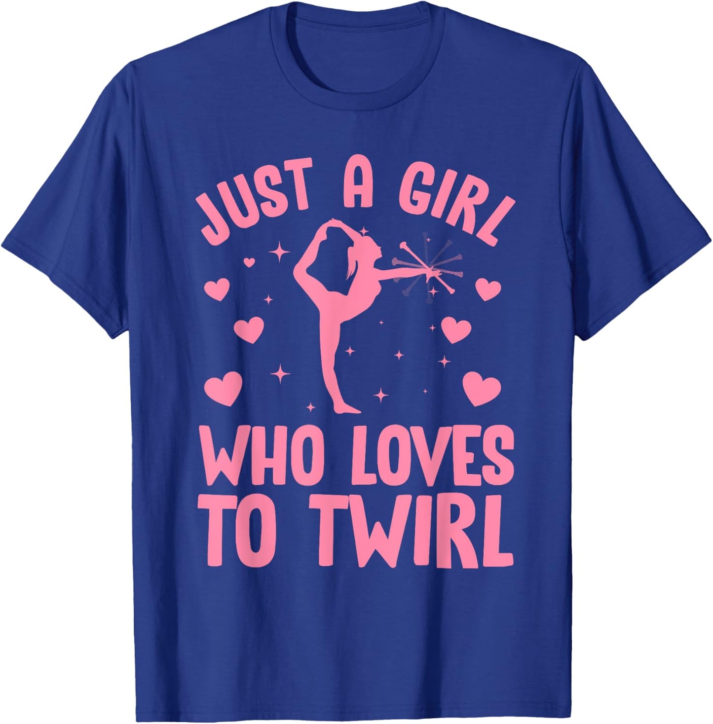 Best Baton Twirling Art Girls Twirler Majorette T-Shirt - T-Shirt | Royal
