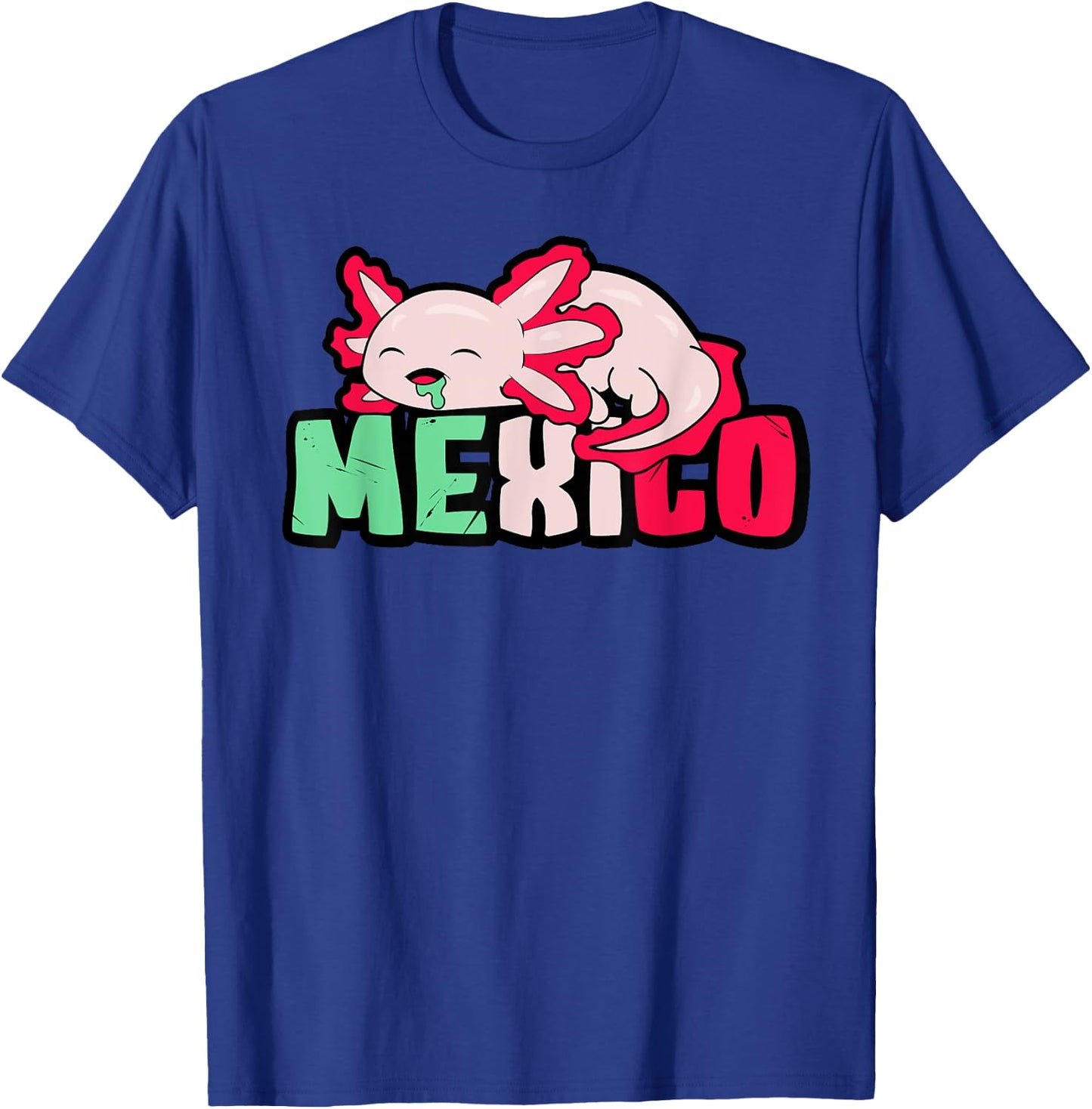 Mexicans Souvenir Axolotl Mexico City Gifts Cinco De Mayo T-Shirt - T-Shirt | Royal