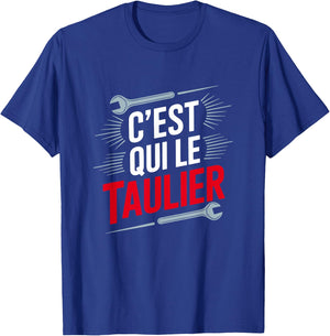 Who is the Taulier, Who is the Boss, Who is the Chef , Black, S T-Shirt - T-Shirt | Royal