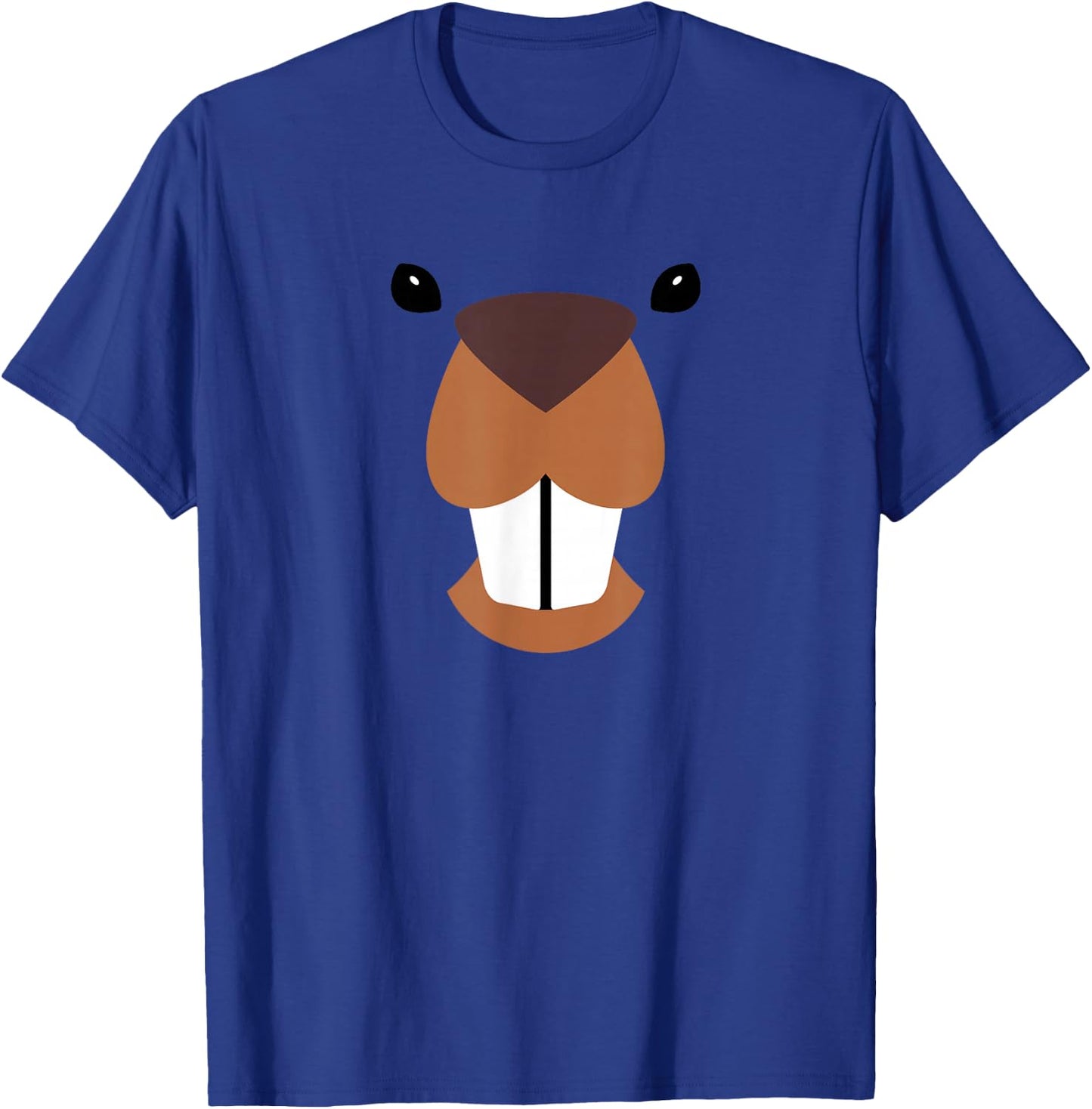 Beaver Face Halloween Costume Matching Kids Toddler Baby 5T T-Shirt - T-Shirt | Royal
