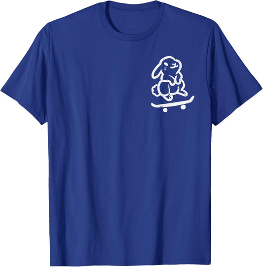 Easter Bunny Skateboard Pocket Rabbit Skater Boys Kids Men T-Shirt - T-Shirt | Royal