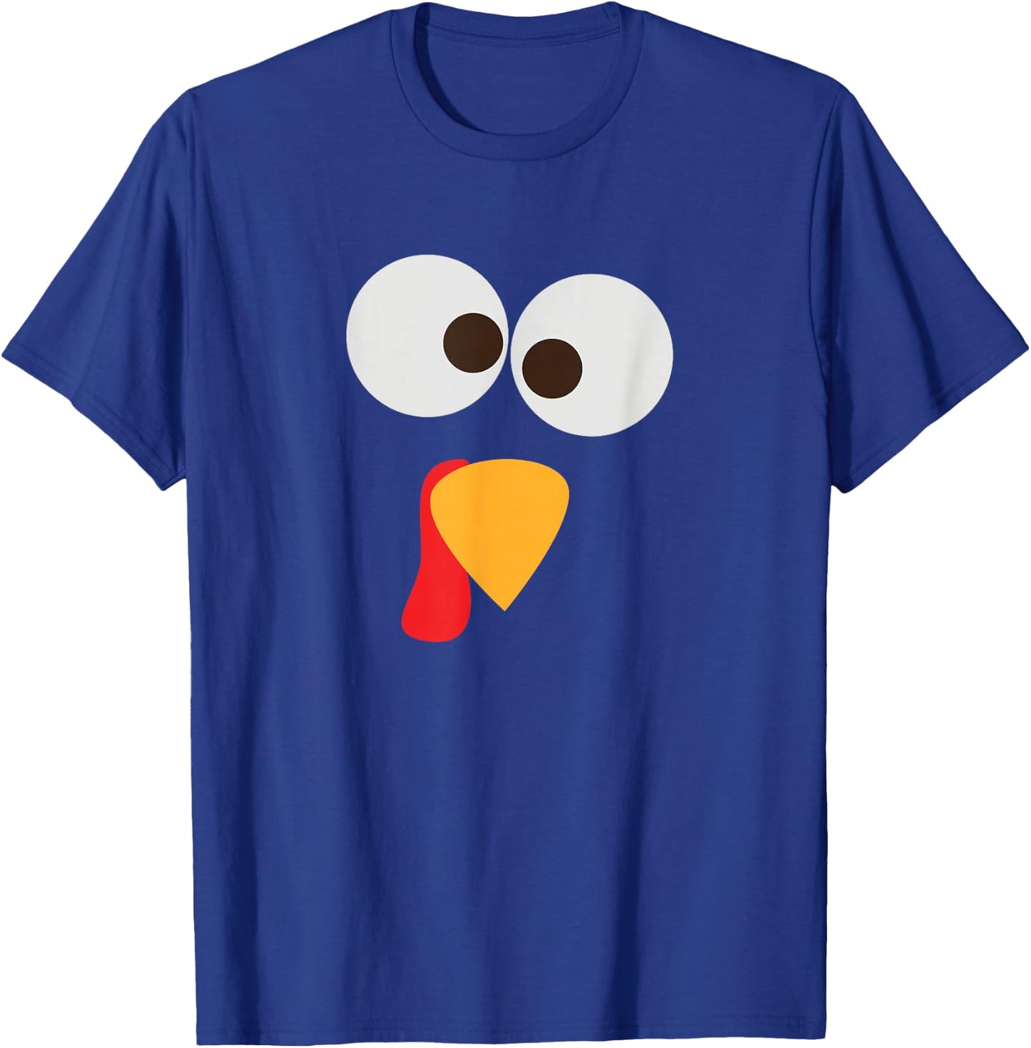 Thanksgiving Matching Family Pajama Turkey Face T-Shirt - T-Shirt | Royal