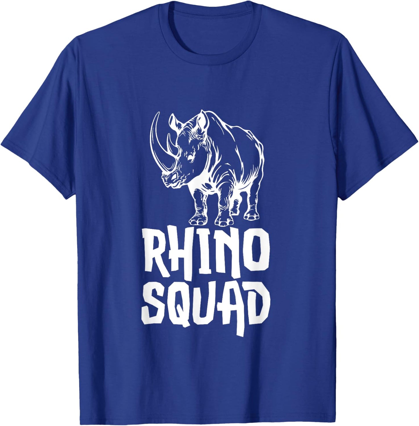 Team Rhino Squad Gifts Funny Rhinoceros Animal Lover T-Shirt - T-Shirt | Royal