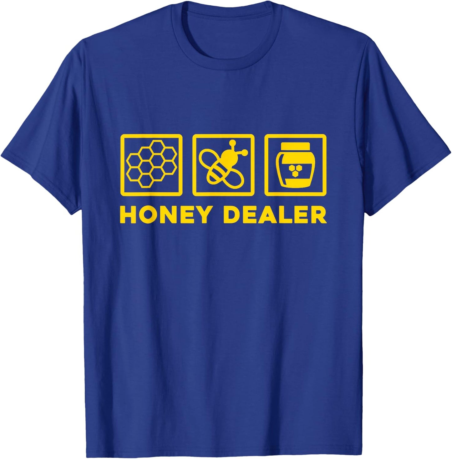 Bee Beekeeper Honeycomb Save Bees Honey Dealer Bee Motif T-Shirt - T-Shirt | Royal