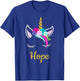 Hope Dark Unicorn Name T-Shirt - T-Shirt | Royal