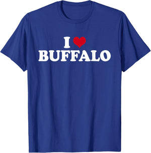 I Love Buffalo New York T-Shirt - T-Shirt | Royal