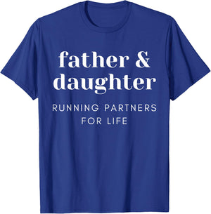 Father daughter running partners for life funny Gift men T-Shirt - T-Shirt | Royal