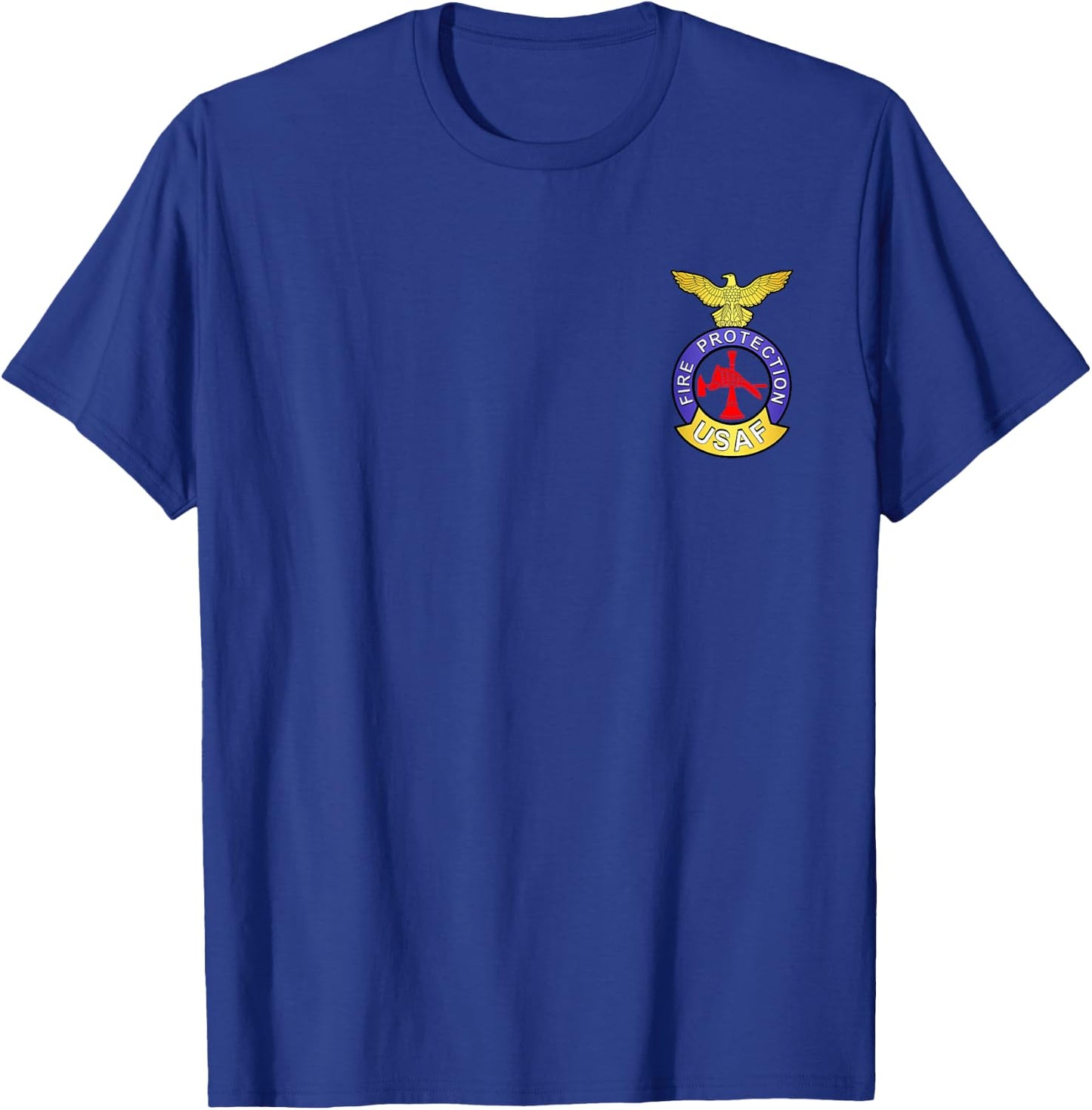 US AIR Force USAF FIRE Protection Rescue Hazmat T-Shirt - T-Shirt | Royal