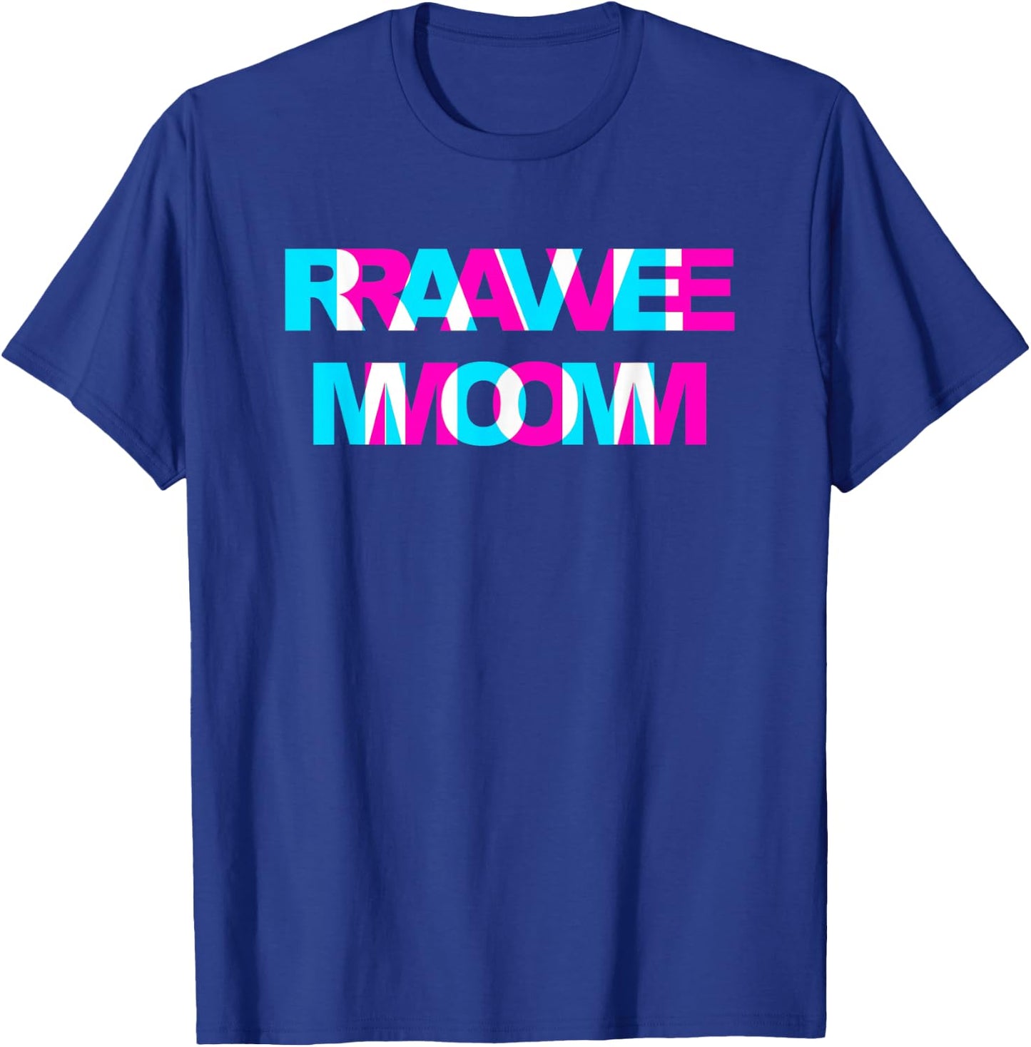 Rave Mom EDM Music Festival Mother Optical Illusion Trippy T-Shirt - T-Shirt | Royal