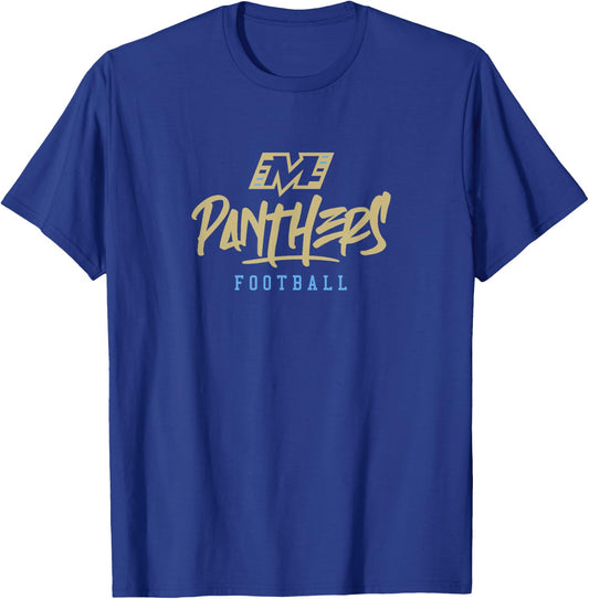 Michigan Panthers: Stylized Text T-Shirt - T-Shirt | Royal