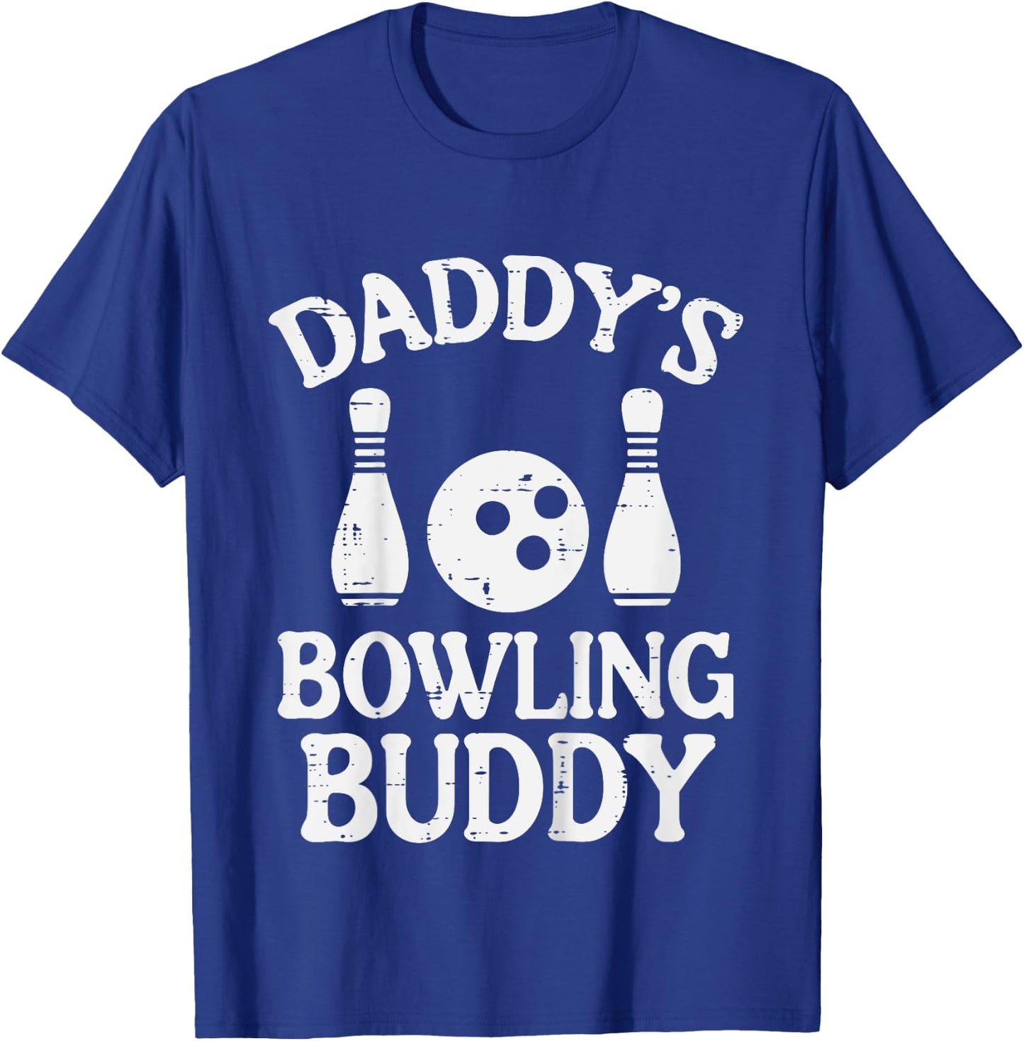 Daddys Bowling Buddy Cute Bowler Boys Girls Kids Toddler T-Shirt - T-Shirt | Royal